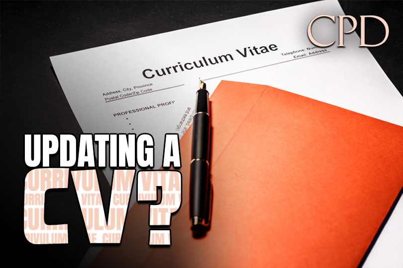 CPD – Updating a CV?